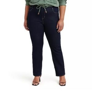 Levi's Women's Size 22W  724 High Rise Straight-Leg Jeans Cast Shadows Color